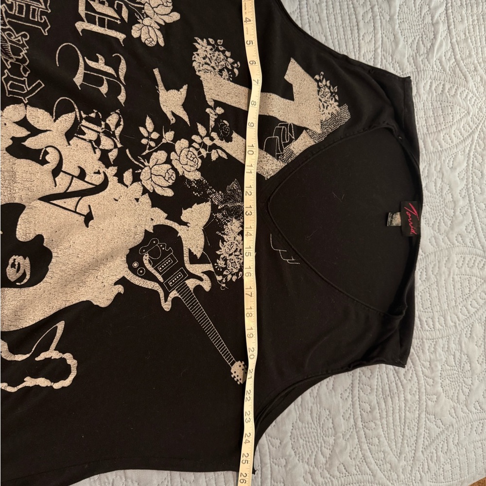 Torrid Black Cotton Blend Top - Picture 4 of 7